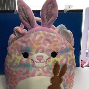 Squishmellow Bunny Easter Basket 8”